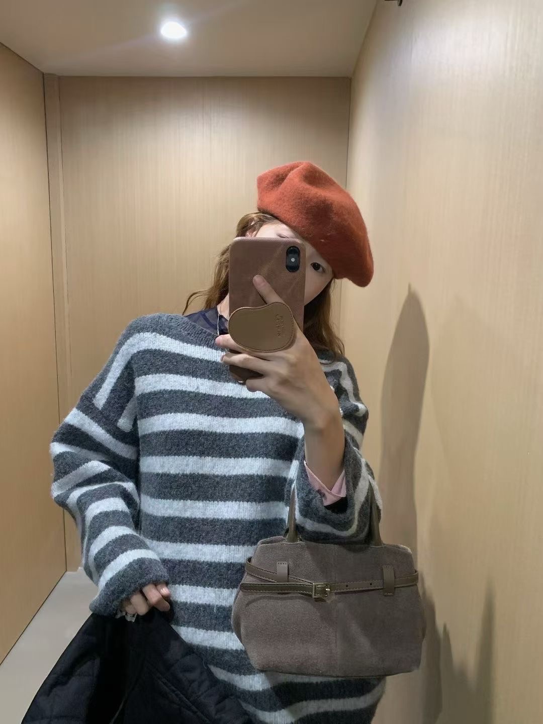 ANGE韓國代購㊣女士新款推薦時尚人氣職業真品熱賣25秋冬針織衫ANGE針織衫