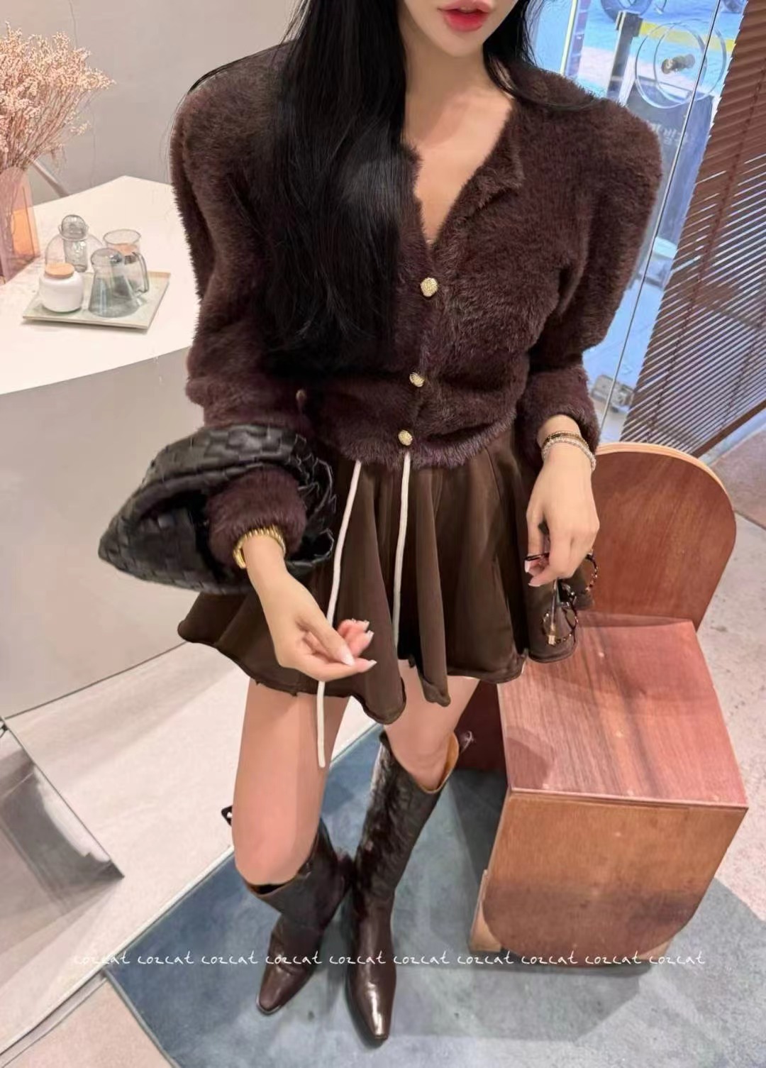 COZCAT-코즈켓-T東大門㊣直郵女士新品時尚真品職業推薦裙褲COZCAT裙褲