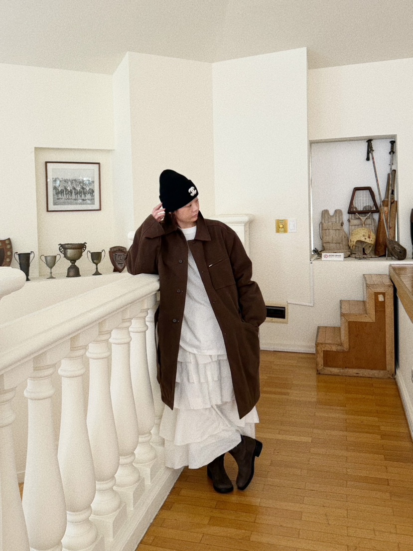 OLI SEOUL東大門㊣實拍女裝新品職業休閑人氣推薦長款風衣OLI SEOUL長款風衣