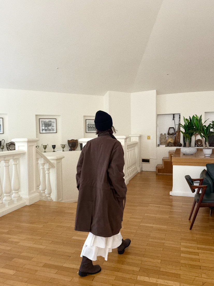 OLI SEOUL東大門㊣實拍女裝新品職業休閑人氣推薦長款風衣OLI SEOUL長款風衣