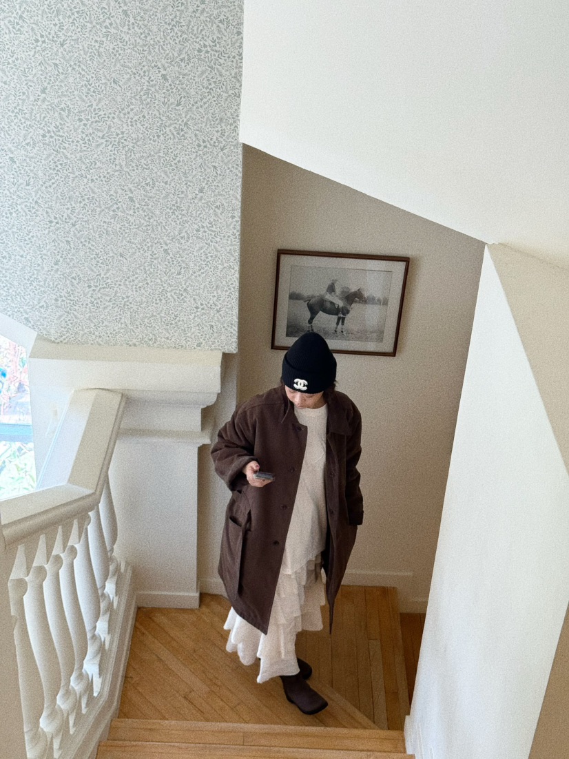 OLI SEOUL東大門㊣實拍女裝新品職業休閑人氣推薦長款風衣OLI SEOUL長款風衣