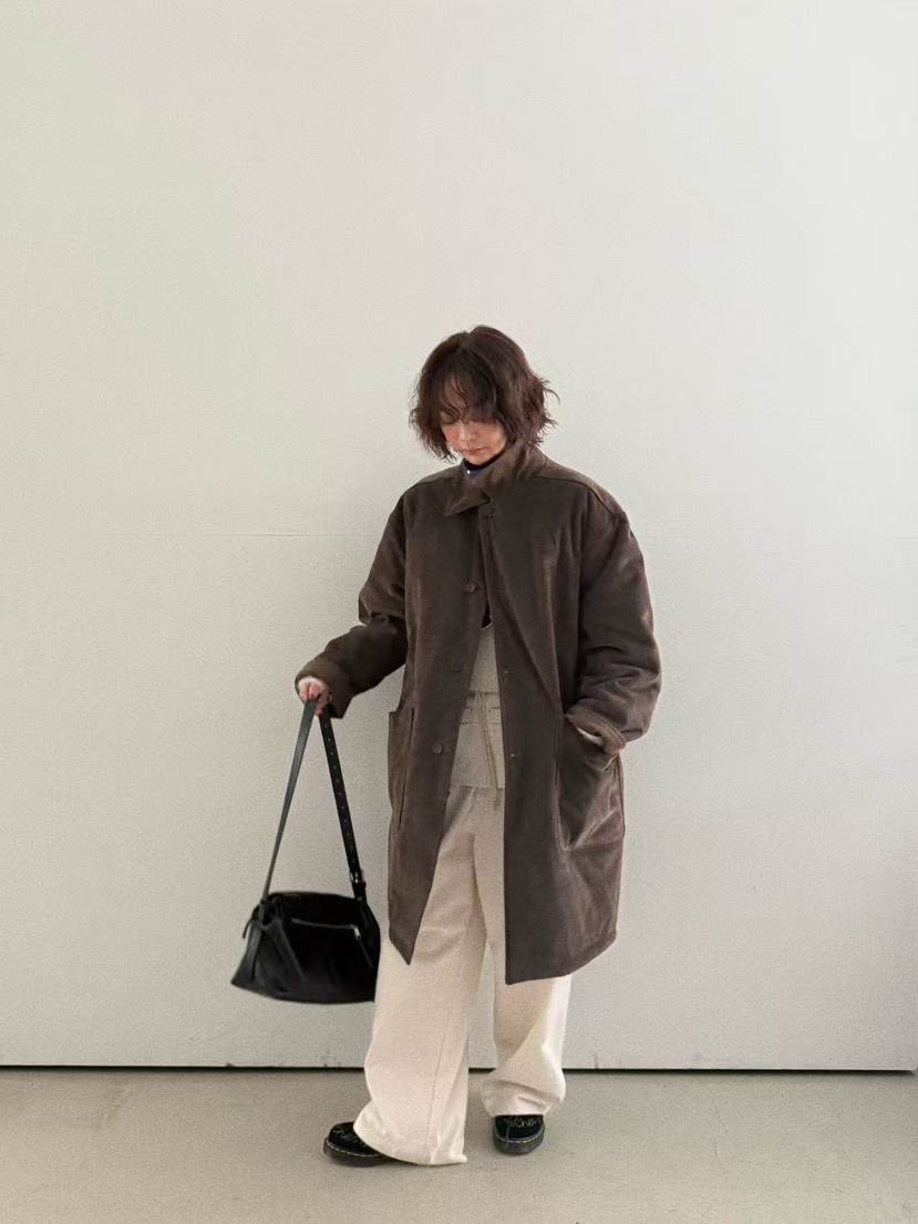 OLI SEOUL東大門㊣實拍女裝新品職業休閑人氣推薦長款風衣OLI SEOUL長款風衣