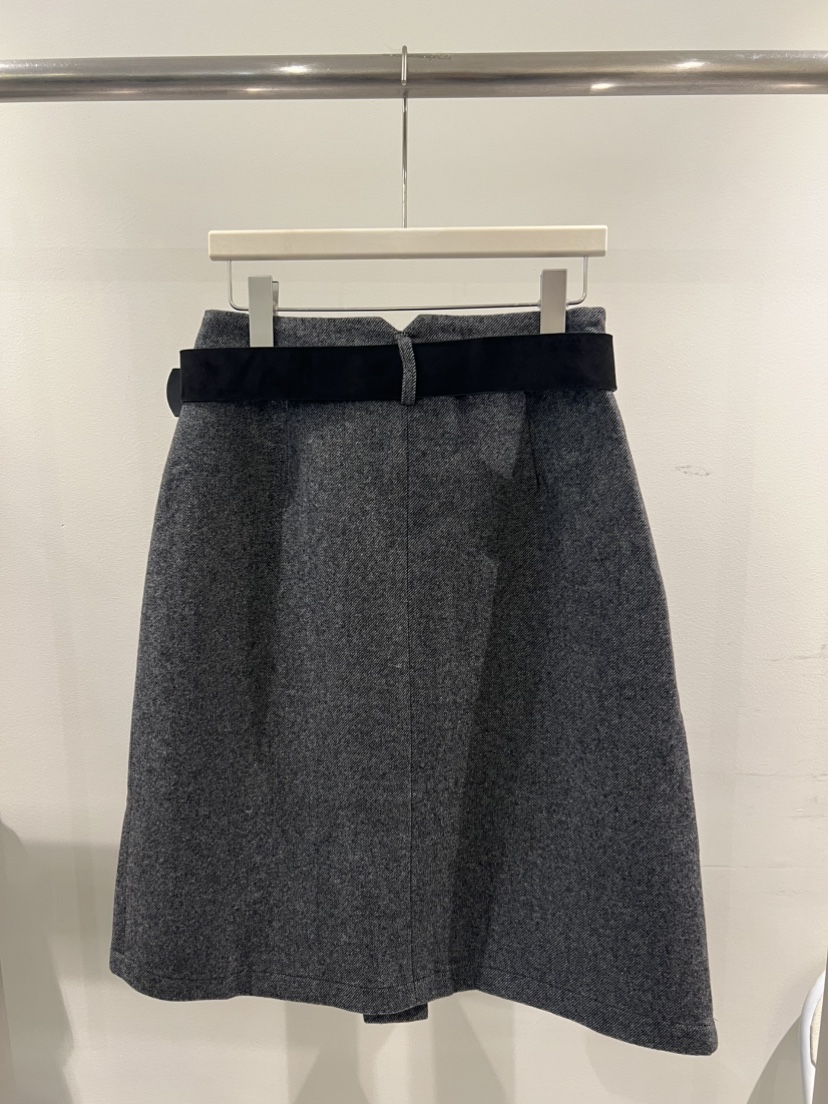 MENTOR韓國直郵㊣女士新款人氣時尚職業25秋冬真品短裙含腰帶MENTOR短裙
