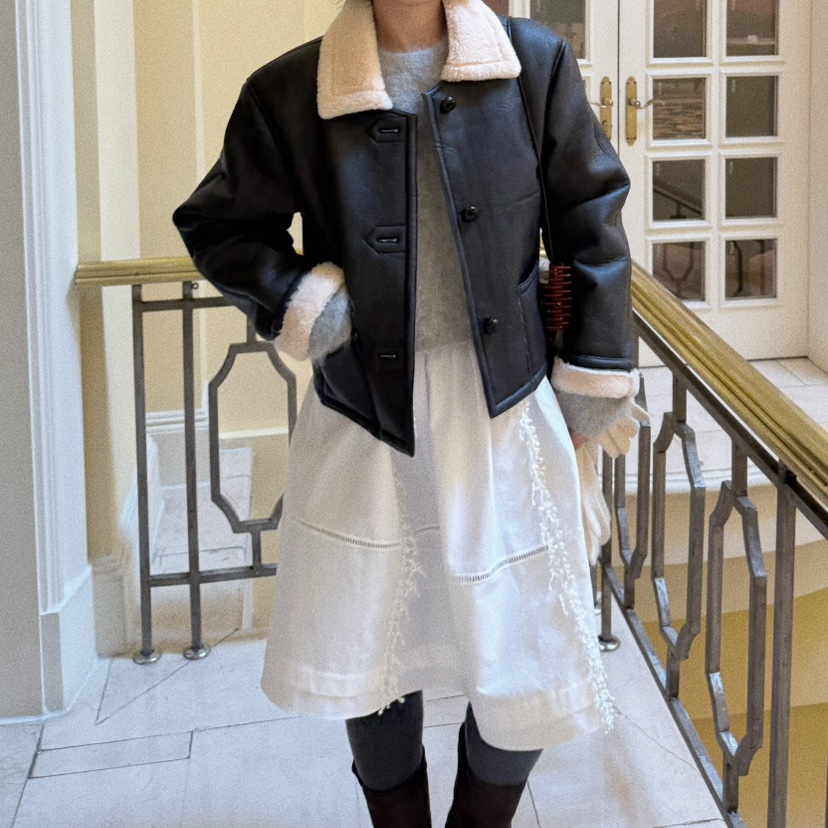 OLI SEOUL東大門㊣直郵女士新款25秋冬推薦職業休閑短款棉服OLI SEOUL短款棉服