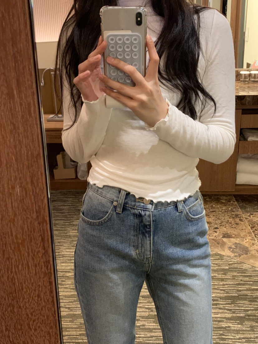 NOUVEAU韓國代購㊣女士新款真品人氣推薦休閑職業25秋冬長袖T恤NOUVEAU長袖T恤圖色5