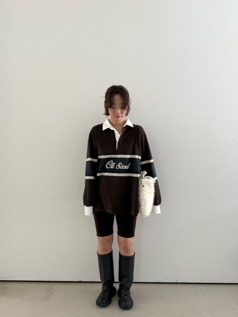 OLI SEOUL東大門㊣代購女士新品推薦職業短褲天鵝絨緊身褲OLI SEOUL短褲