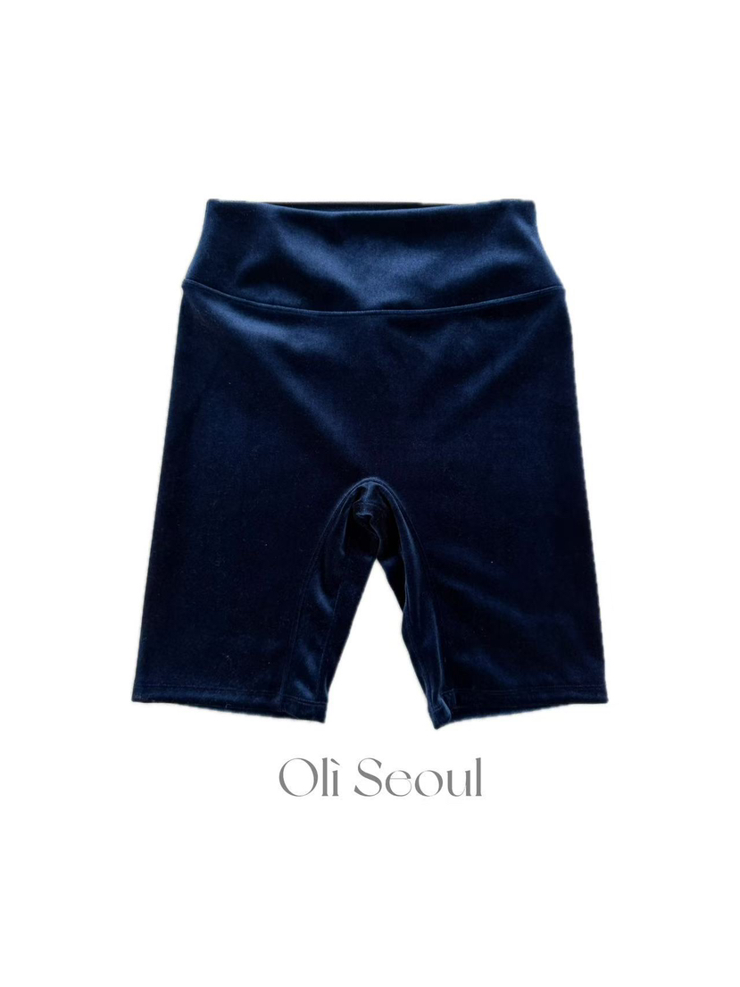 OLI SEOUL東大門㊣代購女士新品推薦職業短褲天鵝絨緊身褲OLI SEOUL短褲