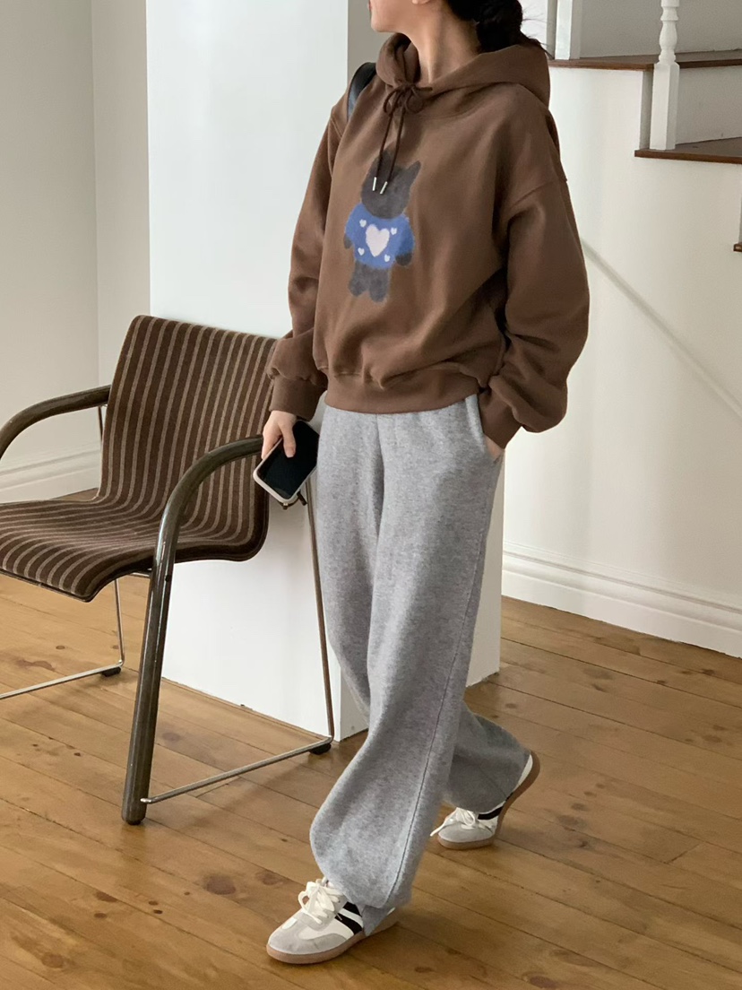 BINUS韓國直郵㊣女士新品休閑真品職業25秋冬推薦時尚衛衣加絨BINUS衛衣