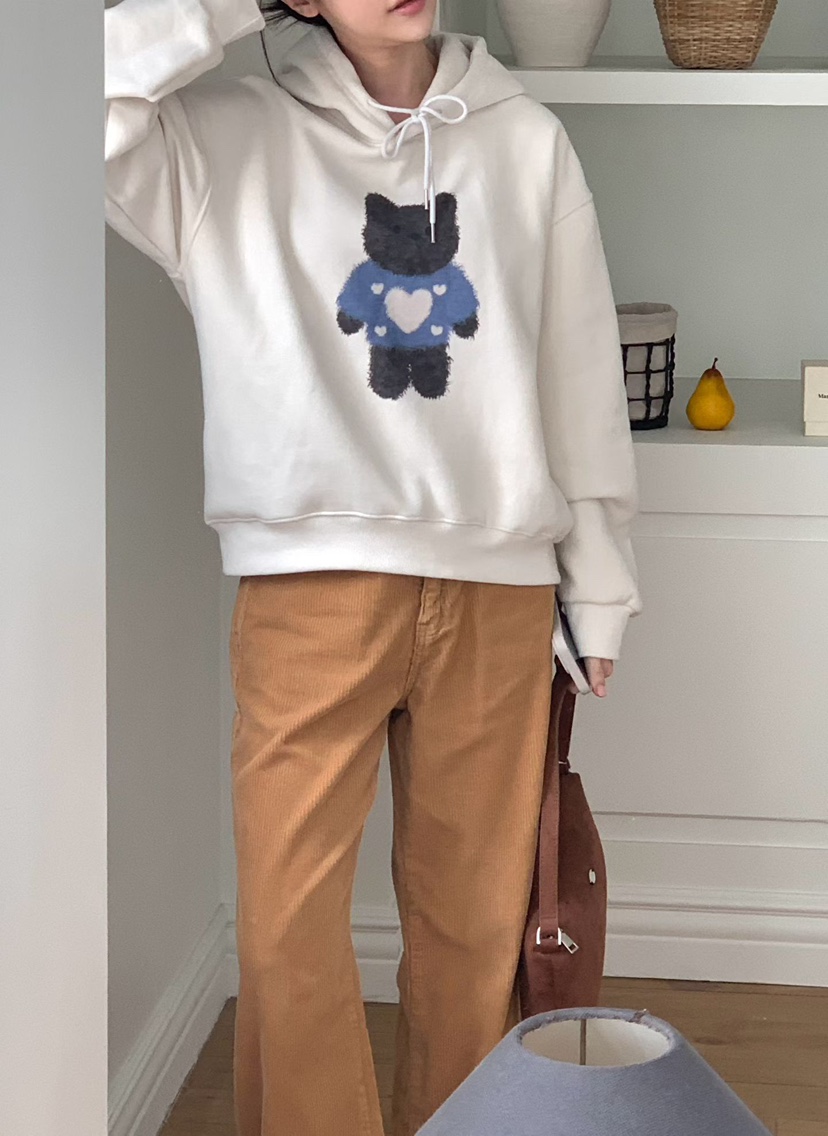 BINUS韓國直郵㊣女士新品休閑真品職業25秋冬推薦時尚衛衣加絨BINUS衛衣