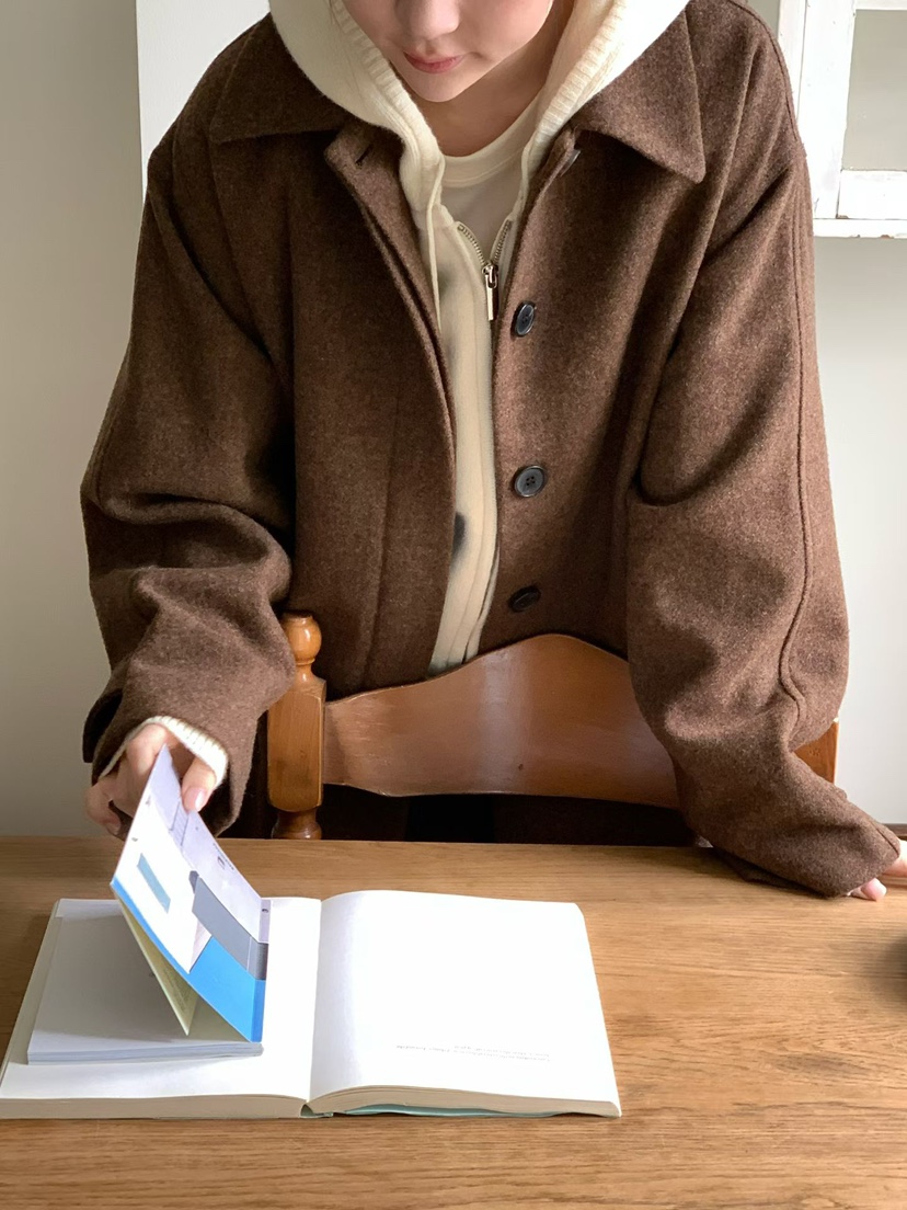 BINUS東大門㊣直郵女士新品休閑25秋冬推薦中長款大衣含腰帶BINUS中長款大衣