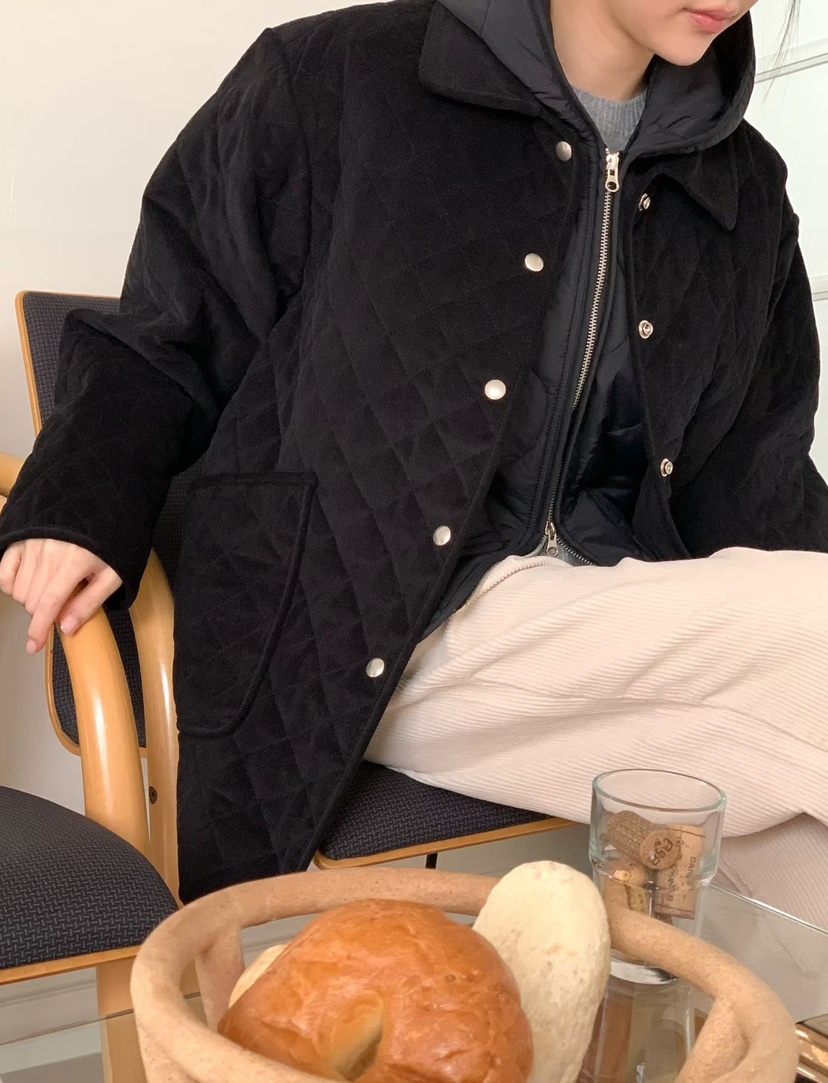 BINUS東大門㊣代購女裝新款25秋冬熱賣推薦休閑時尚短款棉服BINUS短款棉服