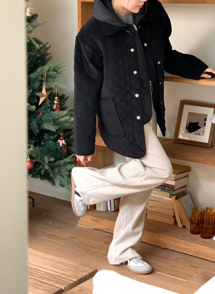 BINUS東大門㊣代購女裝新款25秋冬熱賣推薦休閑時尚短款棉服BINUS短款棉服