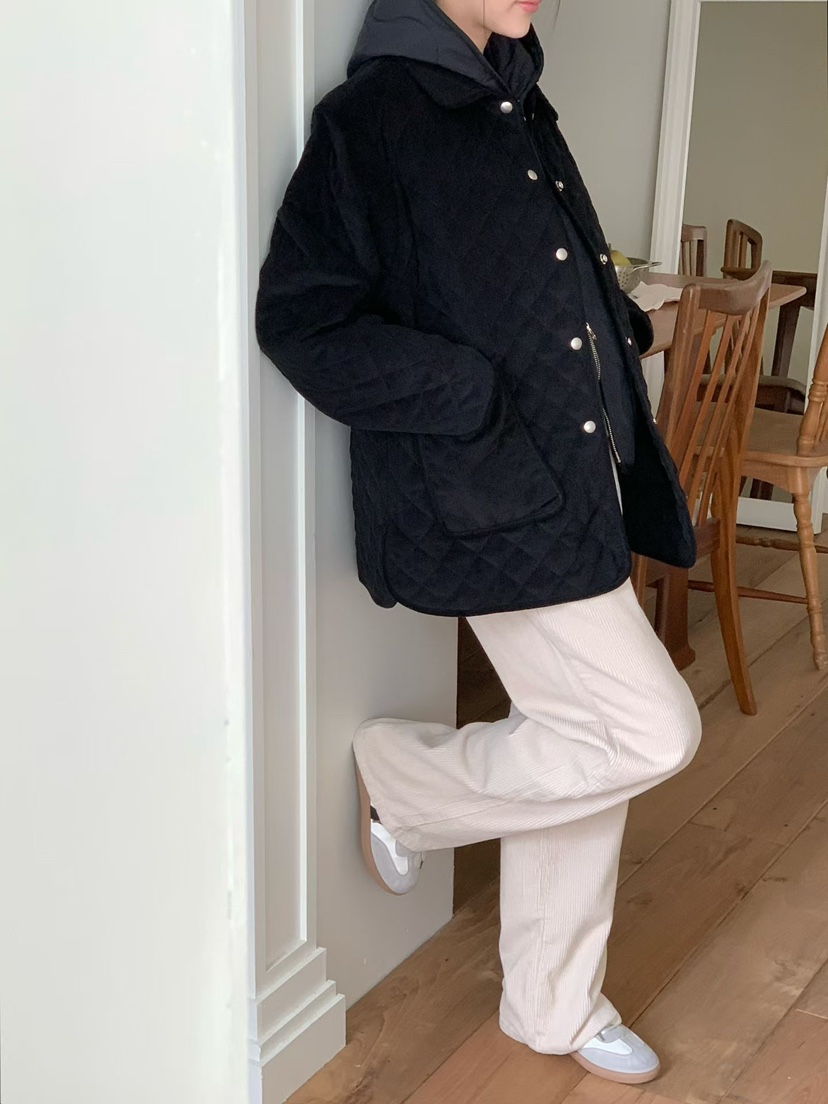 BINUS東大門㊣代購女裝新款25秋冬熱賣推薦休閑時尚短款棉服BINUS短款棉服