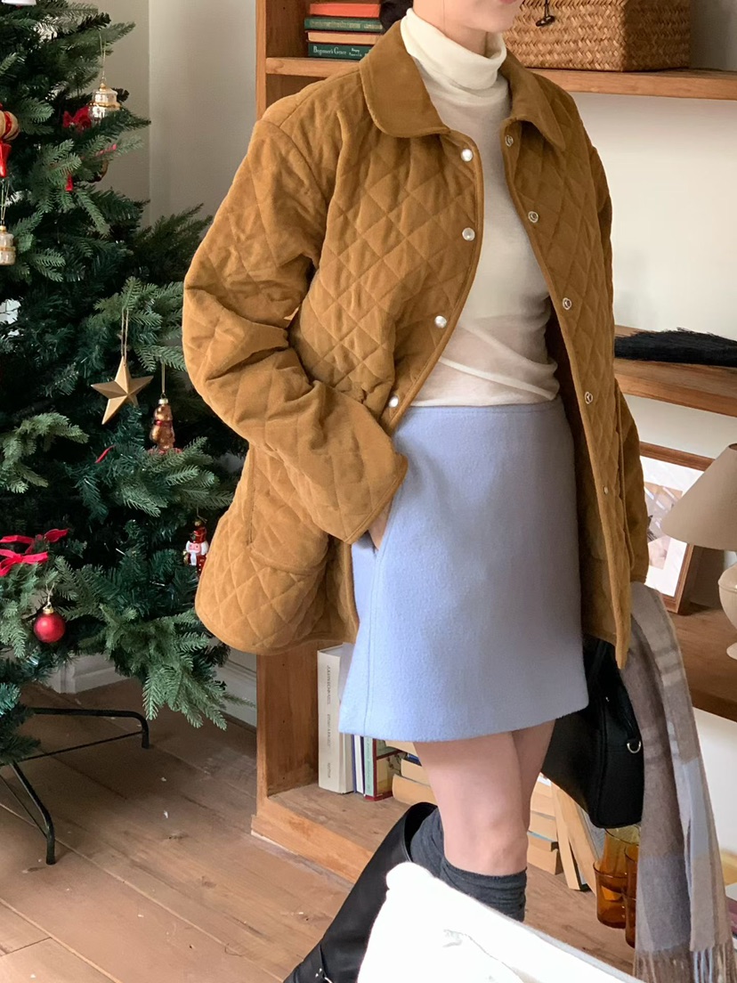 BINUS東大門㊣代購女裝新款25秋冬熱賣推薦休閑時尚短款棉服BINUS短款棉服