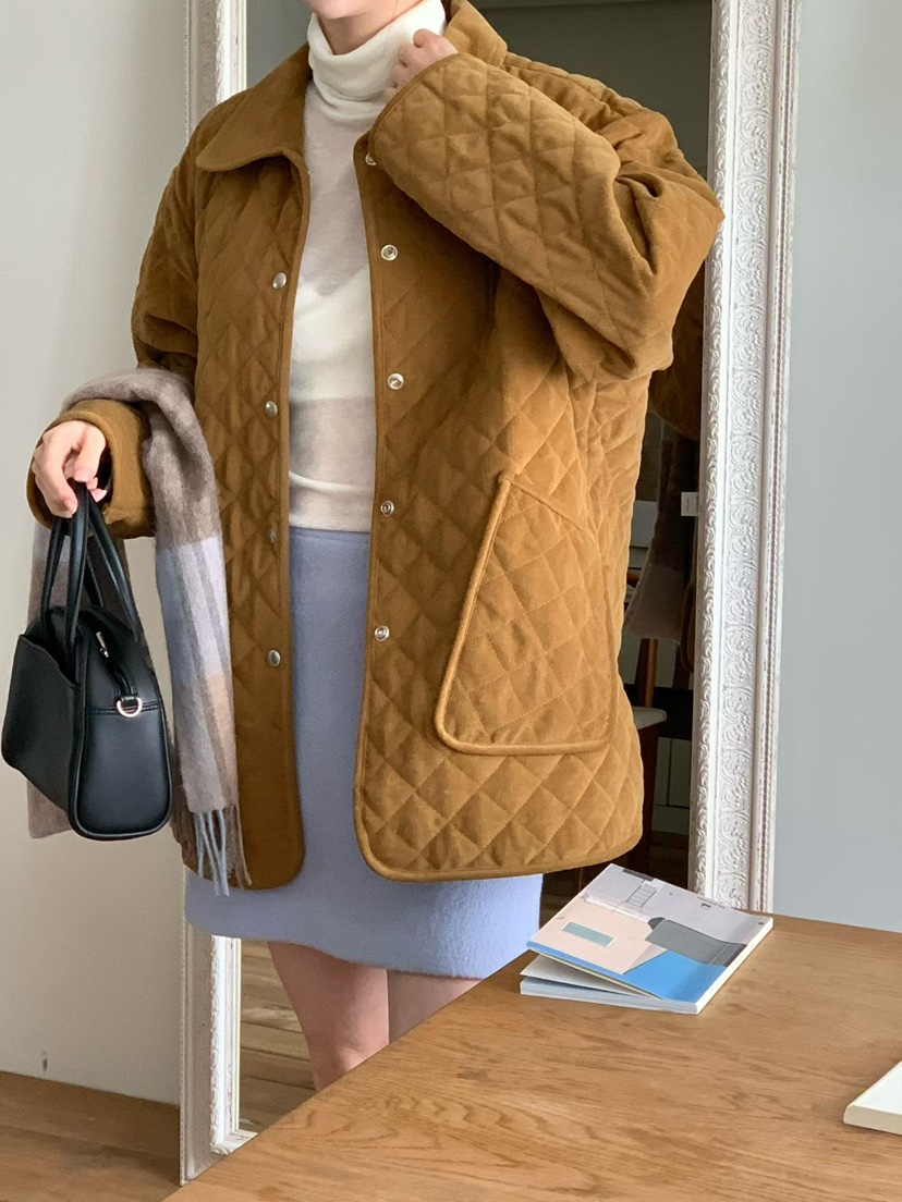 BINUS東大門㊣代購女裝新款25秋冬熱賣推薦休閑時尚短款棉服BINUS短款棉服