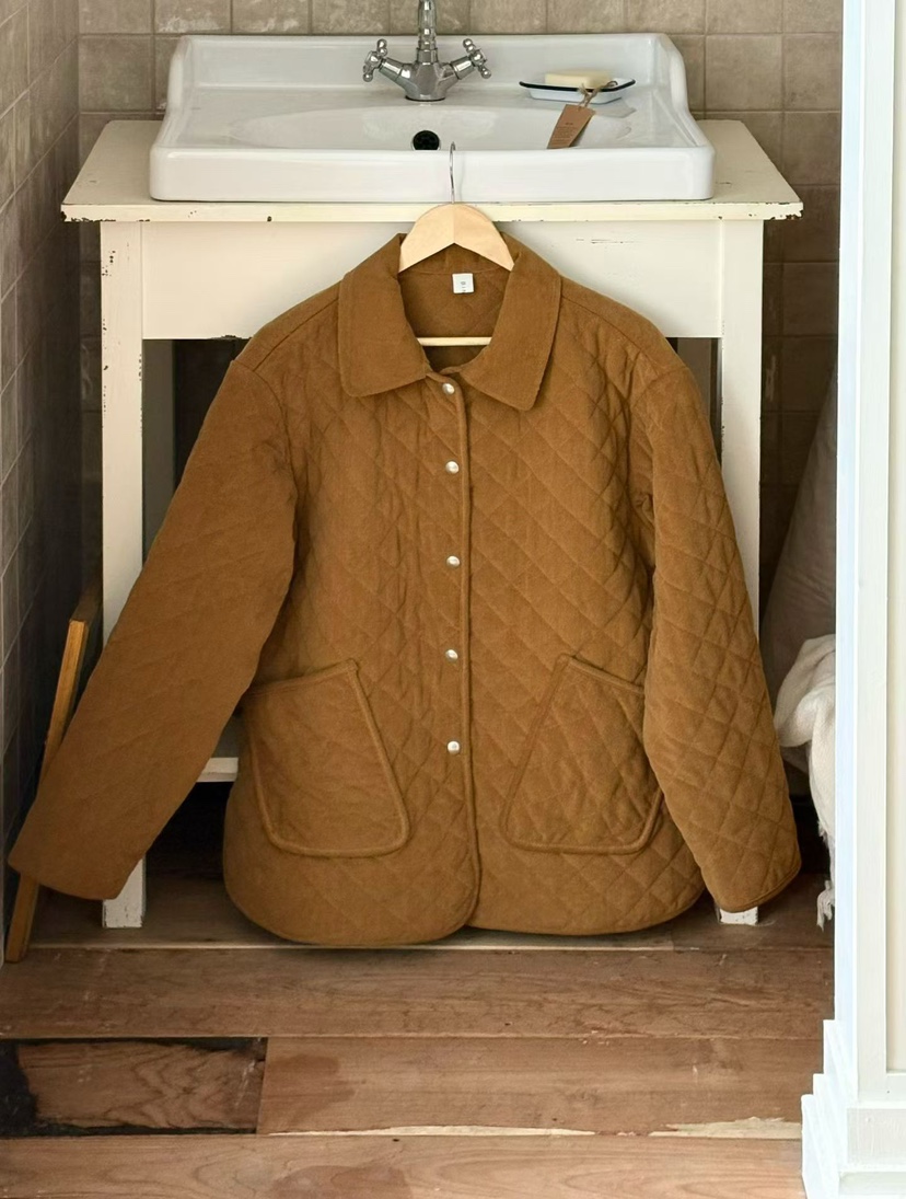 BINUS東大門㊣代購女裝新款25秋冬熱賣推薦休閑時尚短款棉服BINUS短款棉服圖色2