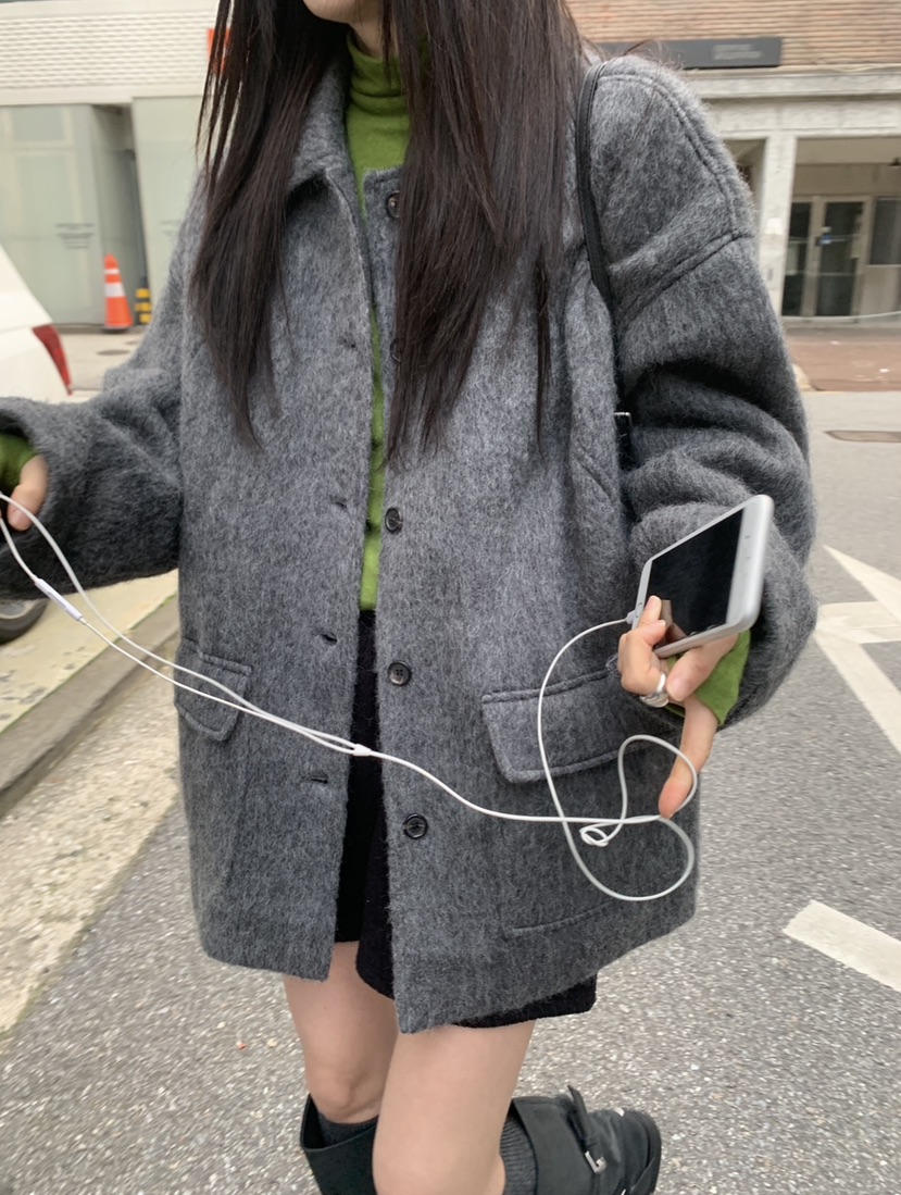 VAARA東大門㊣直郵女裝新款25秋冬職業人氣休閑真品中長款大衣VAARA中長款大衣