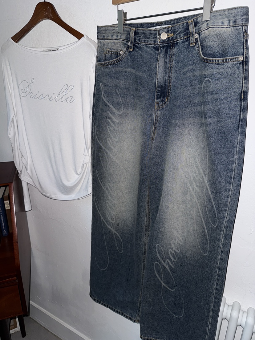 SEOLO東大門㊣代購女裝新品熱賣真品休閑時尚職業人氣牛仔褲Seolo seoul牛仔褲