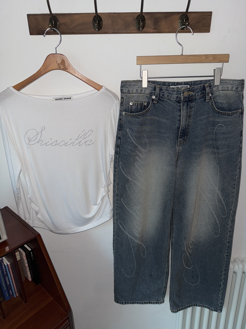 SEOLO東大門㊣代購女裝新品熱賣真品休閑時尚職業人氣牛仔褲Seolo seoul牛仔褲