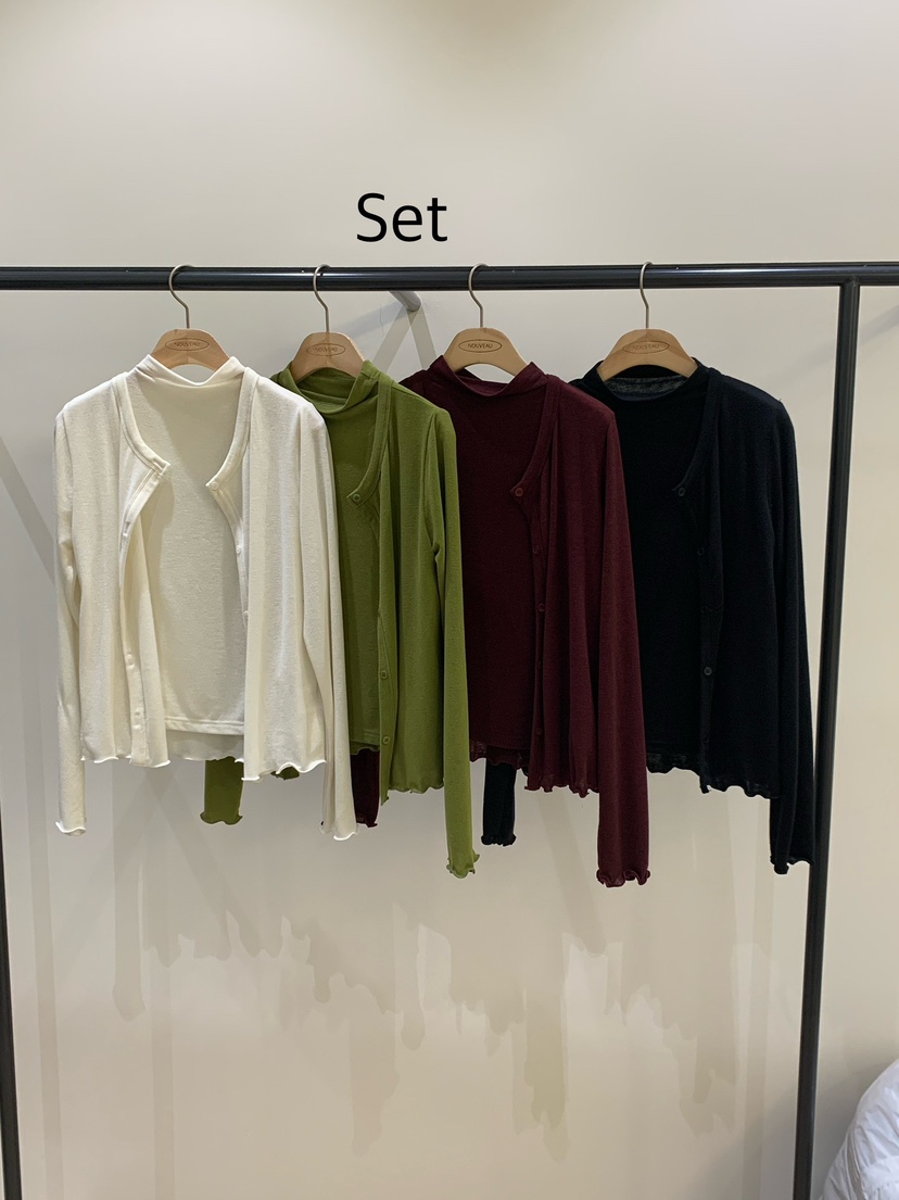 NOUVEAU東大門㊣實拍女士新款推薦熱賣25秋冬真品人氣套裝開衫NOUVEAU套裝