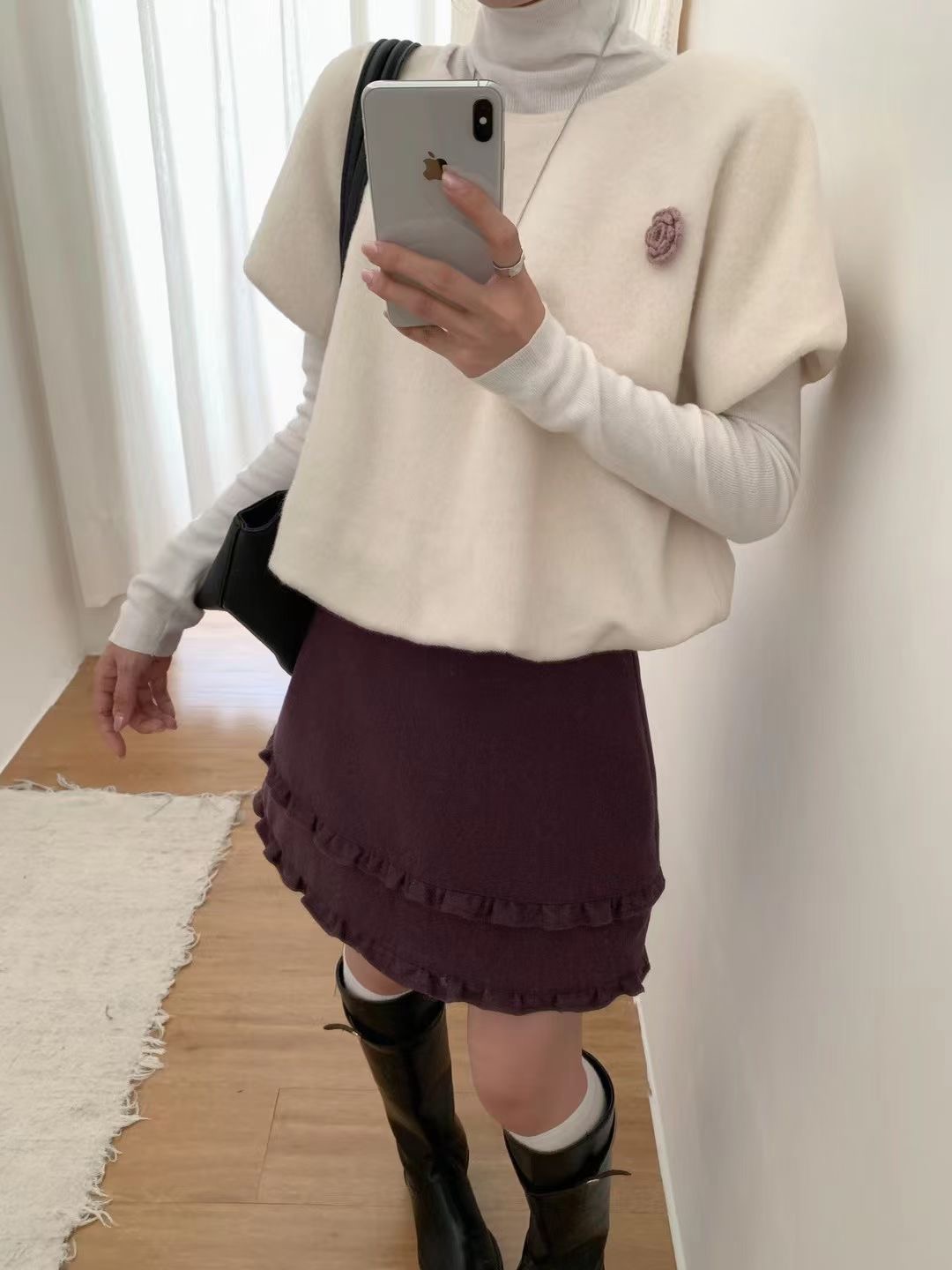 ANGE韓國代購㊣女士新款熱賣休閑職業真品25秋冬針織衫不含內搭ANGE針織衫