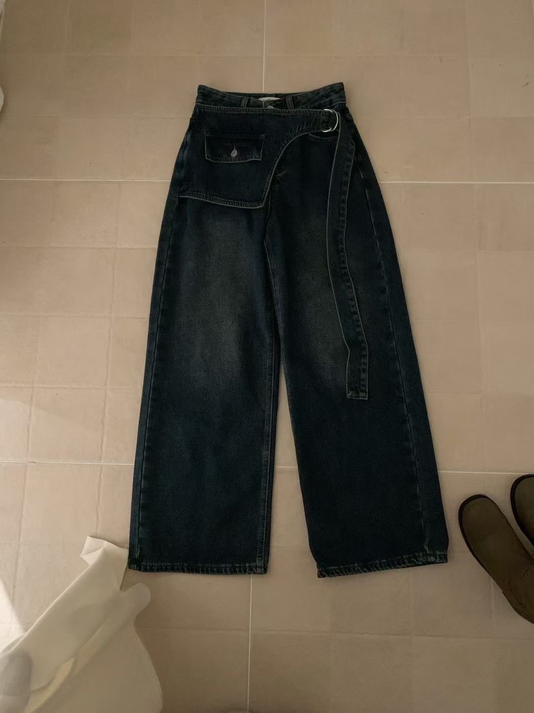 ANGE東大門㊣實拍女士新款25秋冬真品職業熱賣時尚人氣牛仔褲ANGE牛仔褲