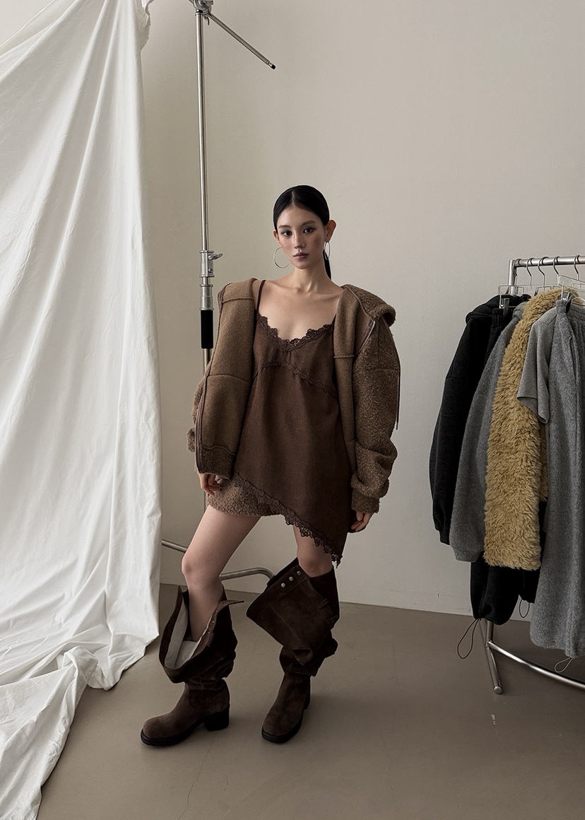 AMOOD東大門㊣直郵女裝新品職業熱賣時尚休閑25秋冬推薦短褲AMOOD短褲