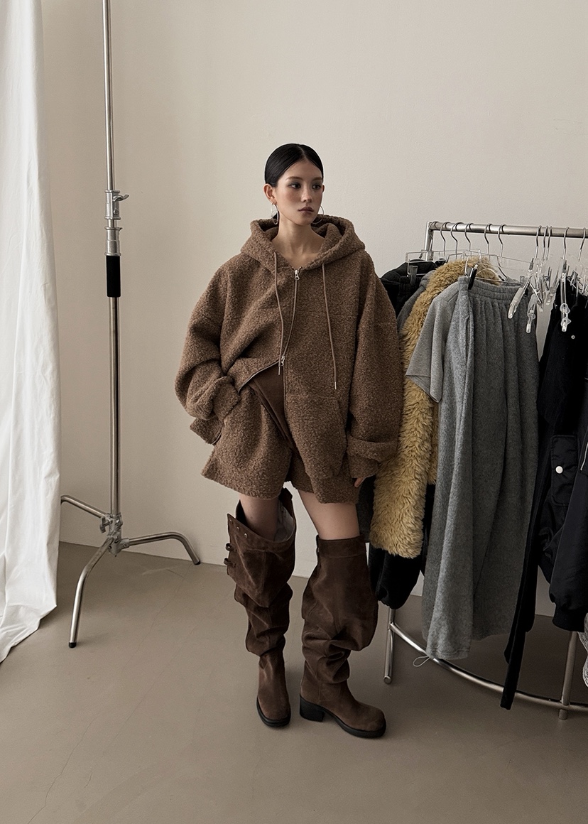 AMOOD東大門㊣直郵女裝新品職業熱賣時尚休閑25秋冬推薦短褲AMOOD短褲