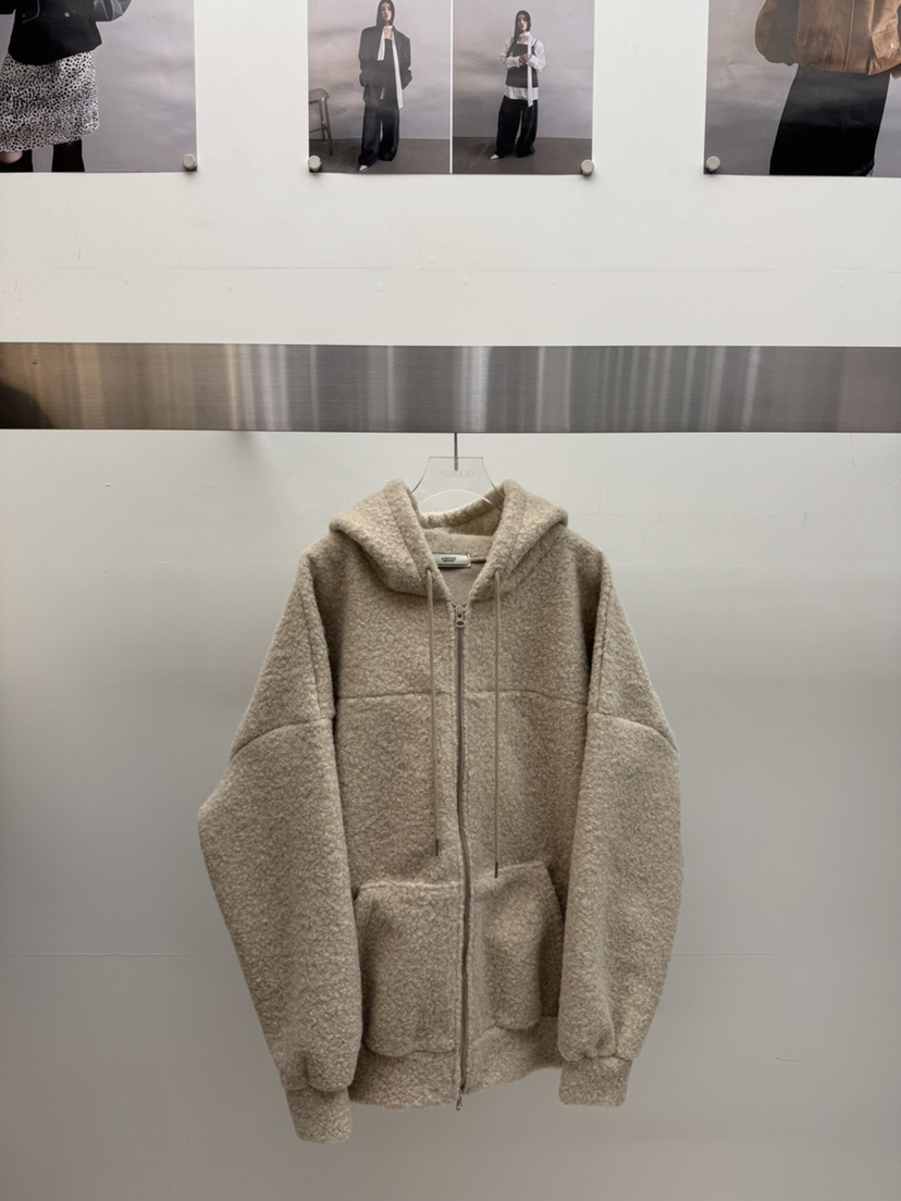 AMOOD東大門㊣直郵女裝新品休閑25秋冬人氣時尚熱賣衛衣拉鏈AMOOD衛衣