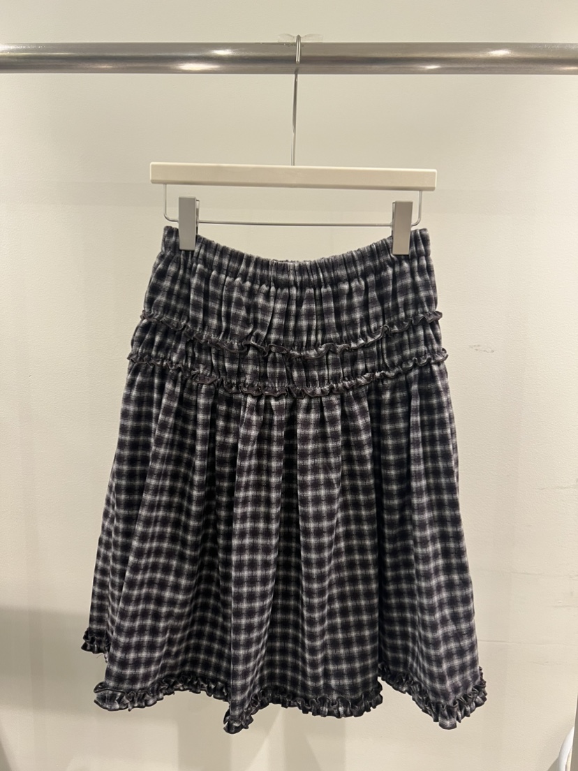 MENTOR韓國直郵㊣女士新款推薦時尚真品人氣半身裙中短裙格紋MENTOR半身裙/中短裙