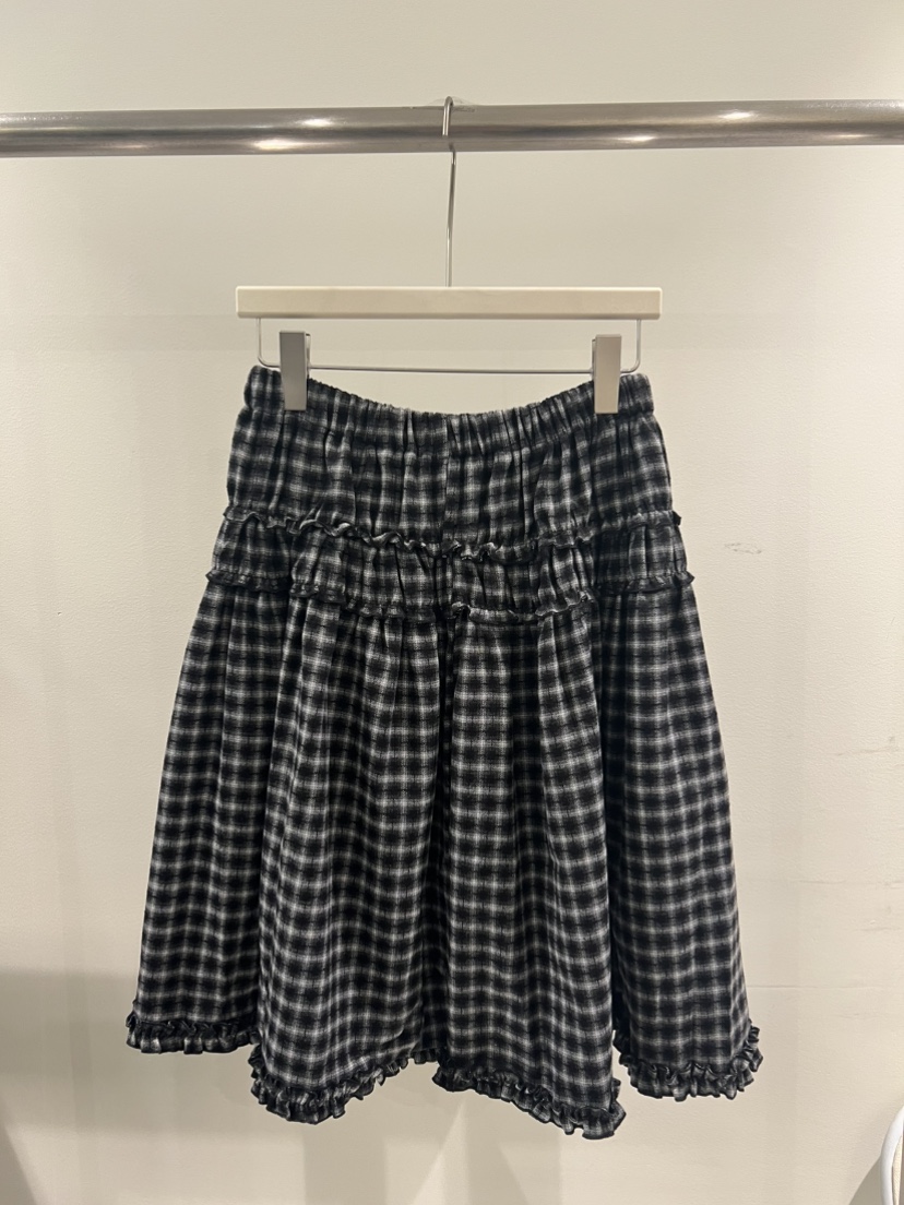 MENTOR韓國直郵㊣女士新款推薦時尚真品人氣半身裙中短裙格紋MENTOR半身裙/中短裙