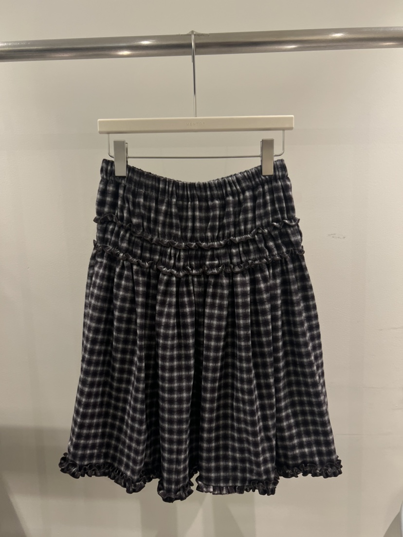 MENTOR韓國直郵㊣女士新款推薦時尚真品人氣半身裙中短裙格紋MENTOR半身裙/中短裙