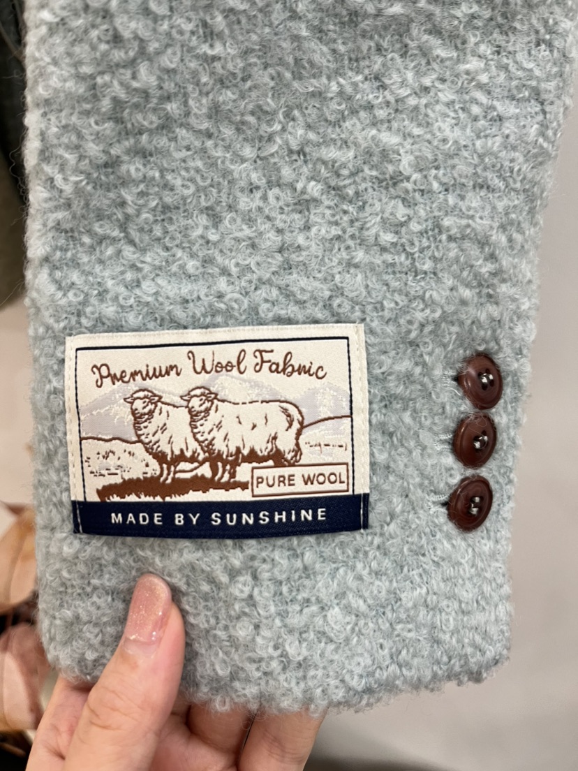 BOHEME東大門㊣直郵女裝新款職業時尚人氣休閑短款大衣羊毛BOHEME短款大衣