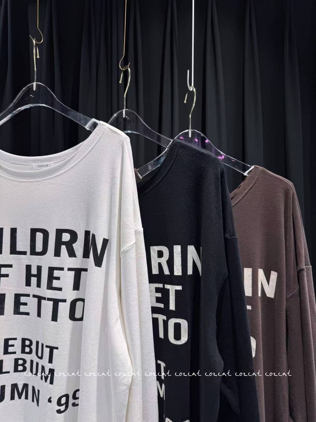 COZCAT-코즈켓-T東大門㊣代購女士新品推薦真品25秋冬長袖T恤COZCAT長袖T恤