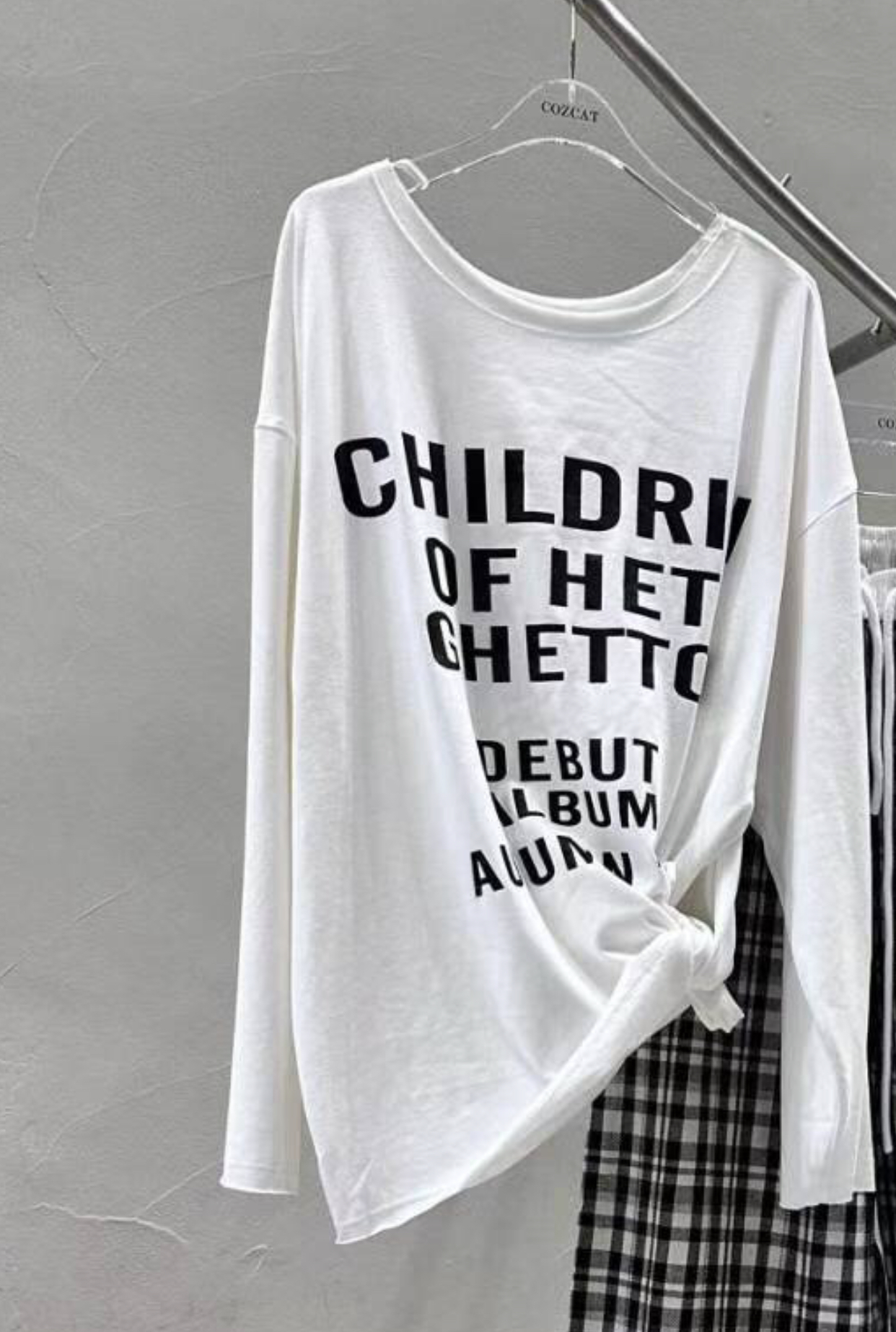 COZCAT-코즈켓-T東大門㊣代購女士新品推薦真品25秋冬長袖T恤COZCAT長袖T恤