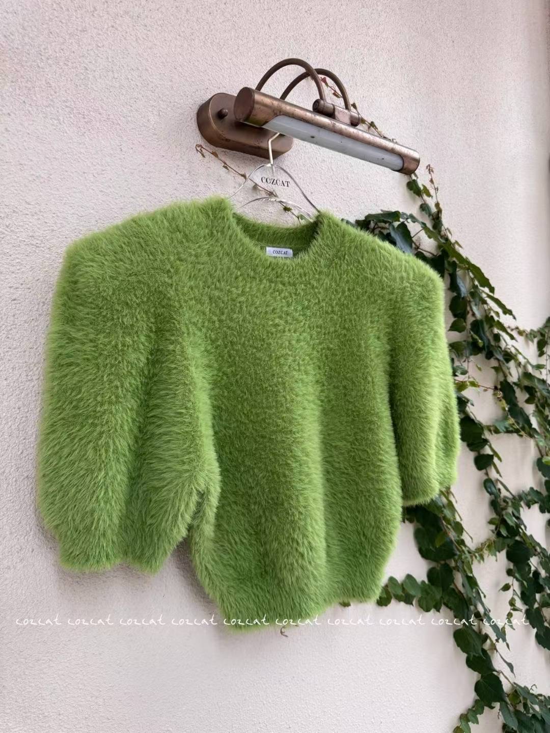 COZCAT-코즈켓-T東大門㊣代購女士新品時尚職業針織衫貂皮COZCAT針織衫