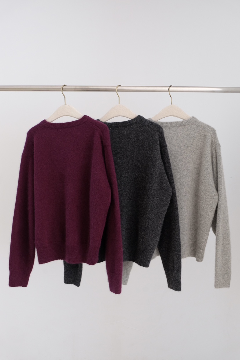 SORBET東大門㊣直郵女裝新品時尚25秋冬休閑推薦人氣針織衫SORBET/flat white針織衫