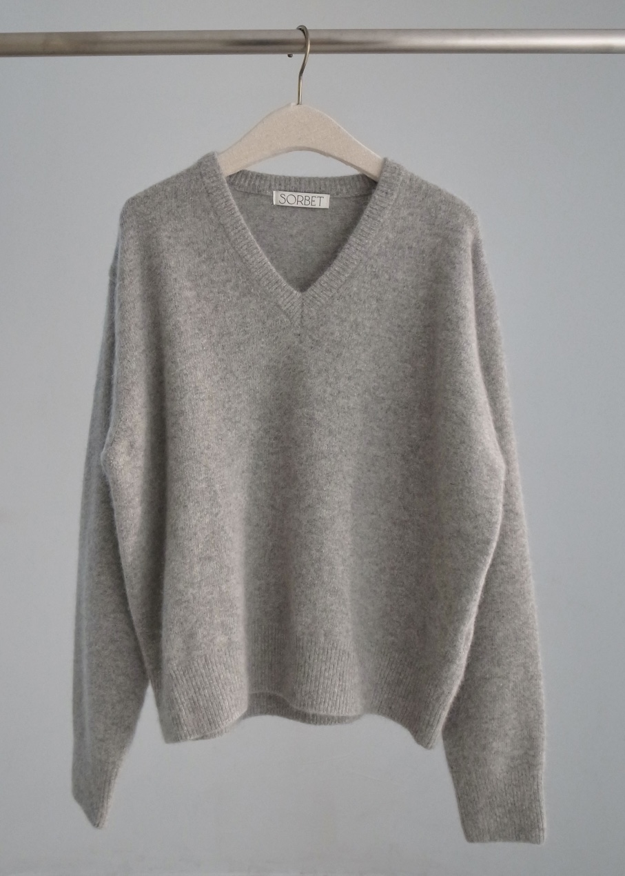 SORBET東大門㊣直郵女裝新品時尚25秋冬休閑推薦人氣針織衫SORBET/flat white針織衫圖色3