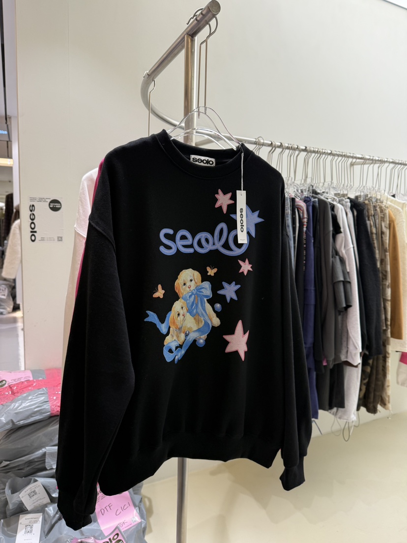 SEOLO東大門㊣實拍女士新款真品職業人氣推薦25秋冬熱賣衛衣Seolo seoul衛衣