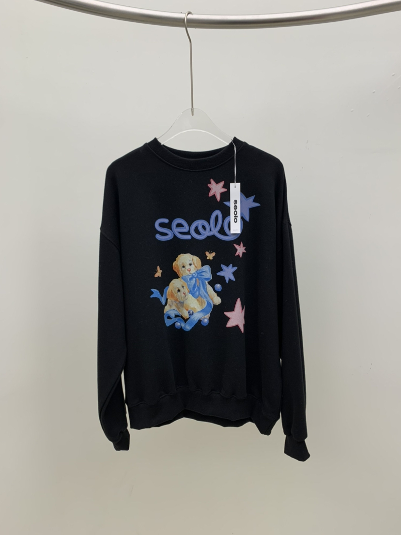 SEOLO東大門㊣實拍女士新款真品職業人氣推薦25秋冬熱賣衛衣Seolo seoul衛衣圖色2