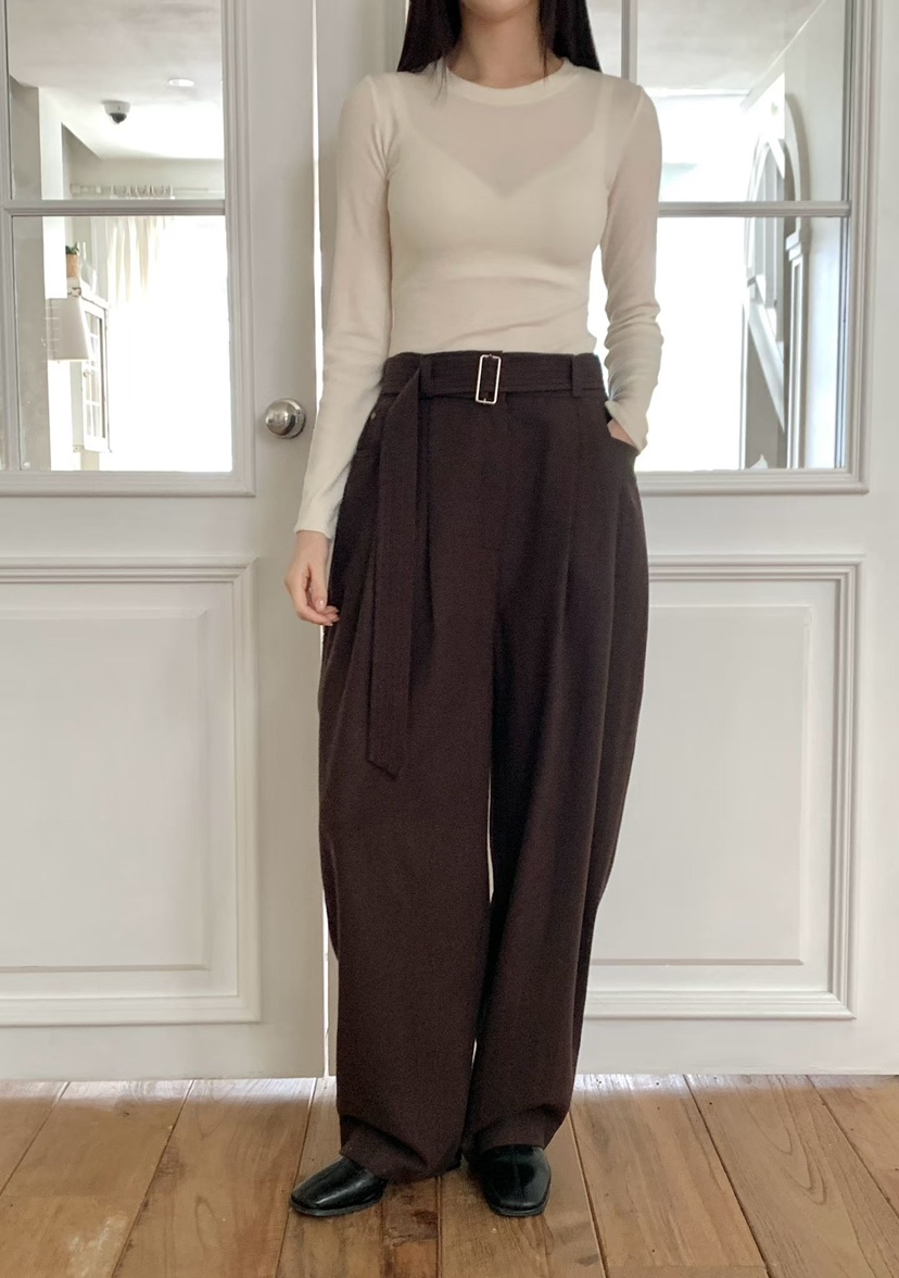 BINUS韓國代購㊣女士新款熱賣人氣休閑時尚真品職業25秋冬休閑褲BINUS休閑褲