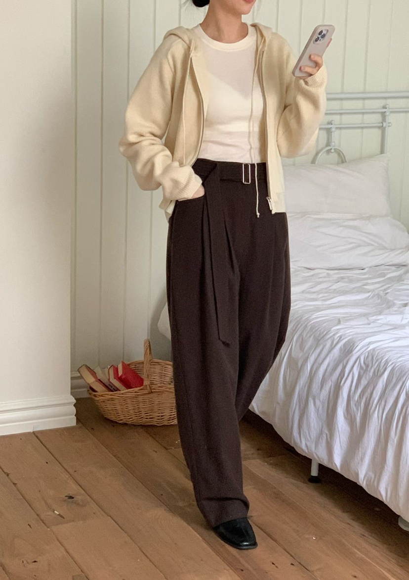 BINUS韓國代購㊣女士新款熱賣人氣休閑時尚真品職業25秋冬休閑褲BINUS休閑褲