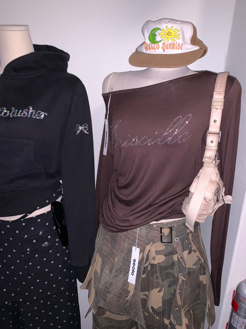 SEOLO東大門㊣直郵女士新款推薦職業人氣真品時尚長袖T恤褶皺Seolo seoul長袖T恤