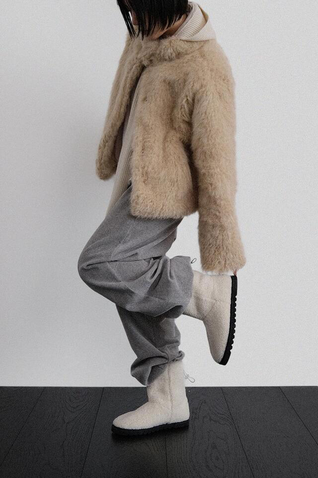 CEDARWOOD韓國代購㊣女裝新款推薦人氣短款大衣皮草羊毛高領CEDAR WOOD短款大衣