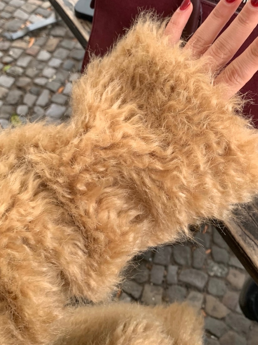 CEDARWOOD韓國代購㊣女裝新款推薦人氣短款大衣皮草羊毛高領CEDAR WOOD短款大衣