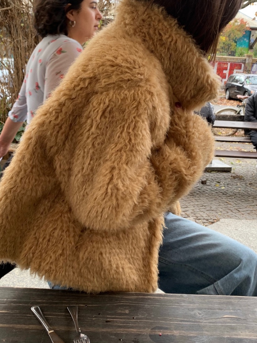 CEDARWOOD韓國代購㊣女裝新款推薦人氣短款大衣皮草羊毛高領CEDAR WOOD短款大衣