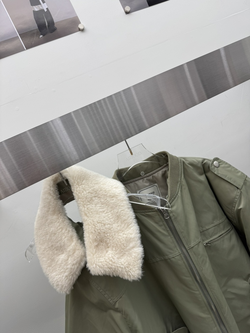 AMOOD韓國代購㊣女裝新款推薦休閑人氣熱賣時尚25秋冬短款棉服AMOOD短款棉服