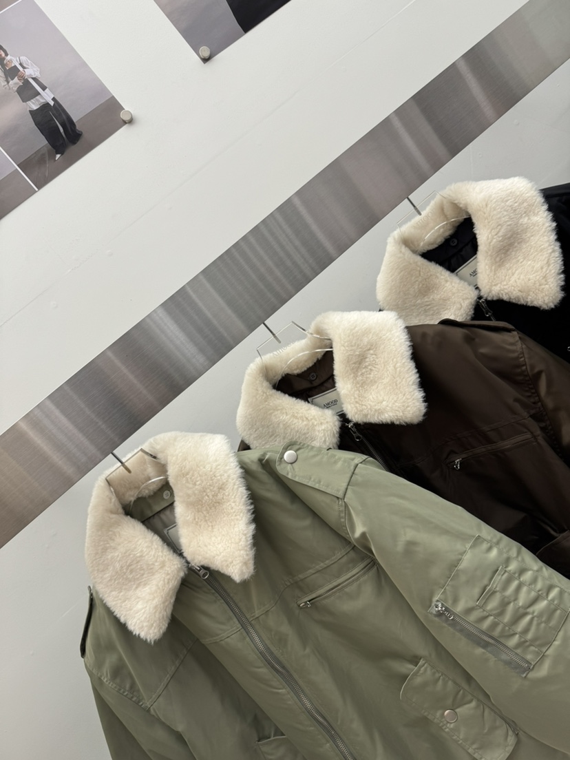 AMOOD韓國代購㊣女裝新款推薦休閑人氣熱賣時尚25秋冬短款棉服AMOOD短款棉服