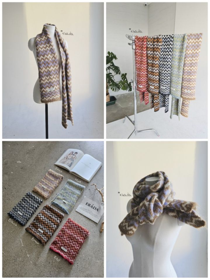 EBADA韓國代購㊣女裝新款時尚職業推薦熱賣休閑人氣圍巾披肩EBADA圍巾/披肩