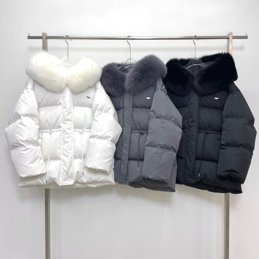 REVE CITE-L東大門㊣直郵女裝新品推薦真品短款羽絨服狐貍REVE CITE短款羽絨服